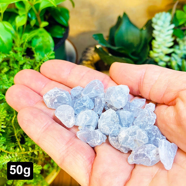 WORKING ON Celestite Mini Gemstones (50 Grams / 1.7oz Lot)