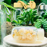 WWW - PRICING - Citrine Shards Gem Pod Crystal Water Bottle - water