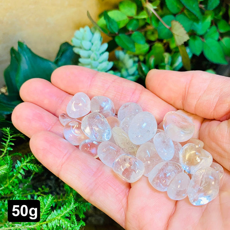 Clear Quartz Mini Gemstones (50 Gram / 1.7oz. Lot)