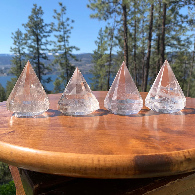 Clear Quartz Diamond Cut Crystal