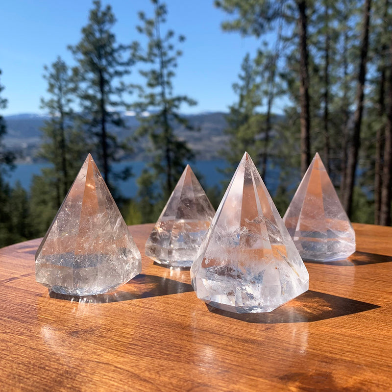 Clear Quartz Diamond Cut Crystal