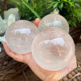 ✨Crystal Mood Light Base + Medium Quartz Sphere — Holiday Glow Edition✨