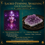 🌙 Sacred Feminine Awakening Oracle Deck, 13 Crystal Companion Set & Course