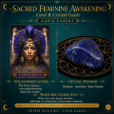🌙 Sacred Feminine Awakening Oracle Deck, 13 Crystal Companion Set & Course