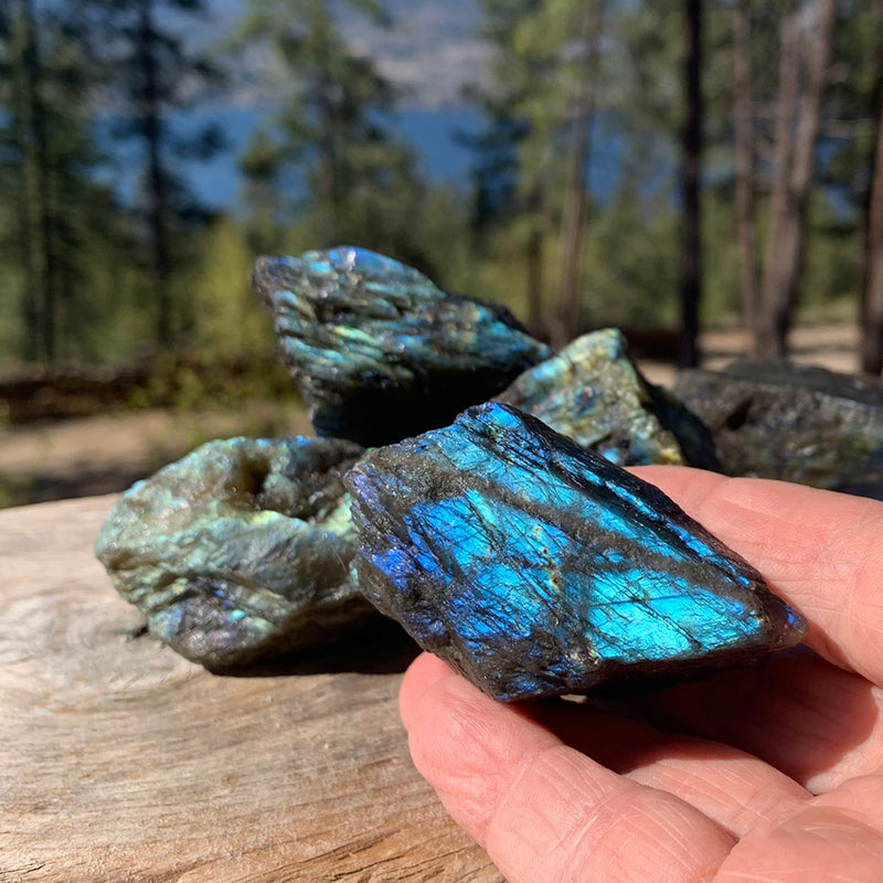 Flashy Labradorite Natural Stone