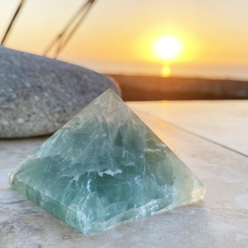 Green Fluorite Pyramid - Medium - pyramids