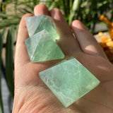 Green Fluorite Pyramid - pyramids