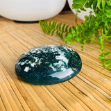 WORKING ON Green Moss Agate Palmstone - palmstone