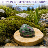 Rubin i Zoisite Tumbled Stone