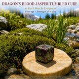 Dragon's Blood Jasper Tumbled Cube