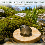 Grænt hár Quartz velt steinn