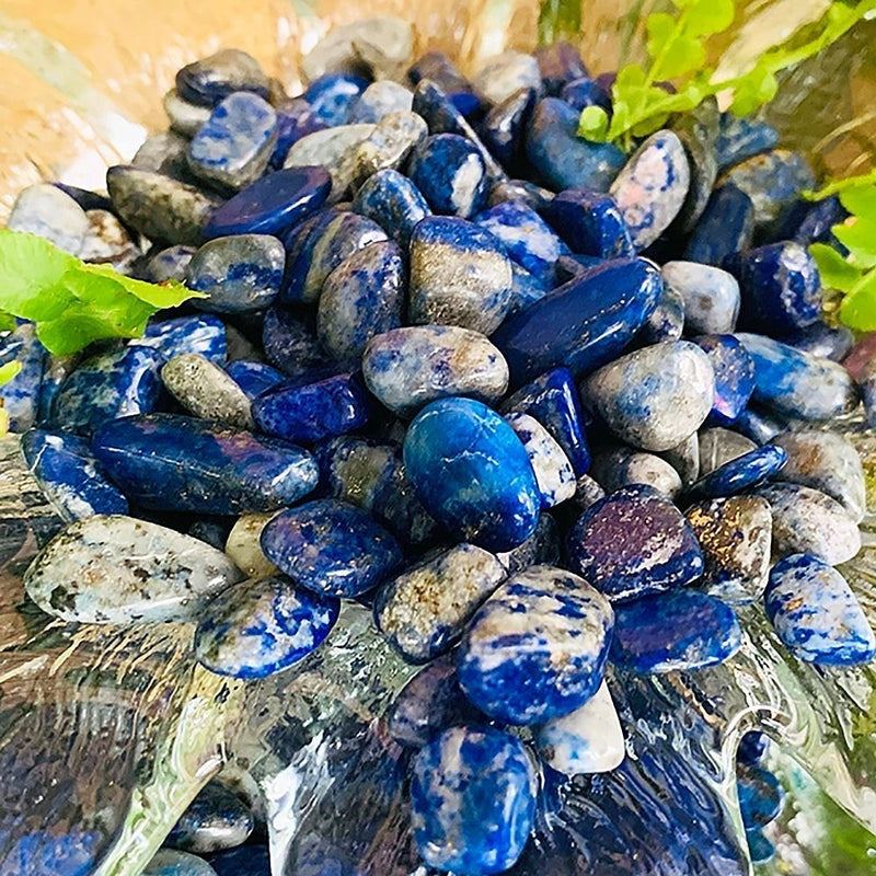 WORKING ON Lapis Lazuli Pebble Stones - tumbledstone