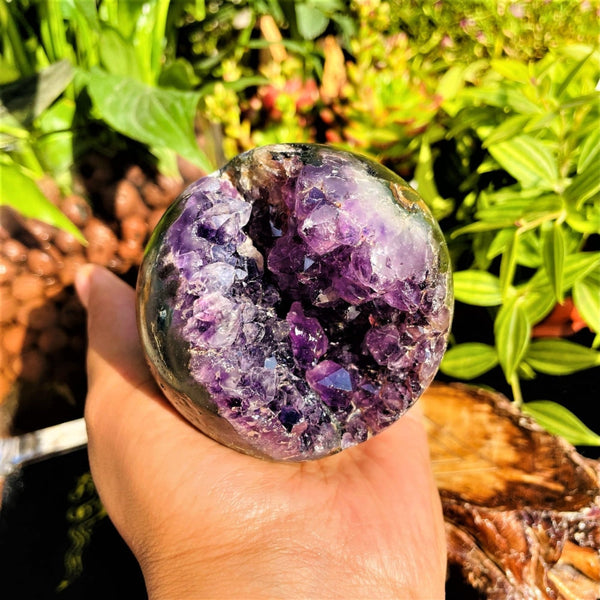 Large Amethyst Geode Sphere (Item #0102)