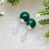 Black Friday - Earrings - Malachite Studs