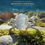 Κολιέ μενταγιόν Z ARRON DESIGN Serenity Moonstone από χάλκινο σύρμα