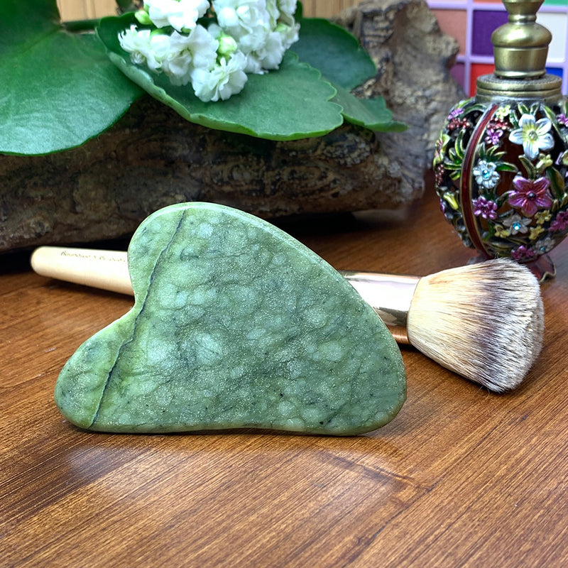 Nephrite Jade Gua Sha Facial Massage Tool