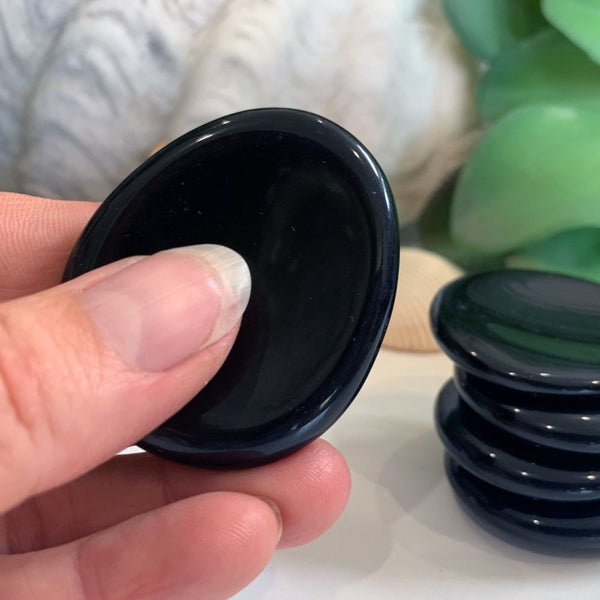 Obsidian Worry Stone - worrystone