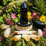 10-pc Obsidian - Rose Quartz - Citrine- Self Power Set