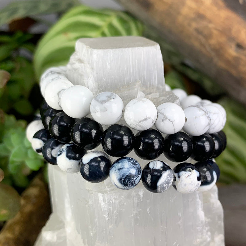 Protection & Insight 3-PC Crystal Mala Bracelet Set