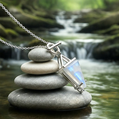 Moonstone & Silver Intuition Necklace -