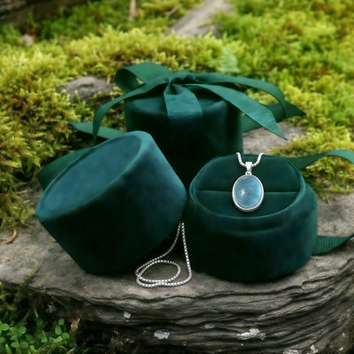 Aquamarine & Silver Serenity Necklace