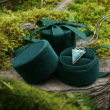 Larimar Silver Trinity Necklace -