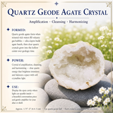 Quartzo Geode Cristal de Ágata