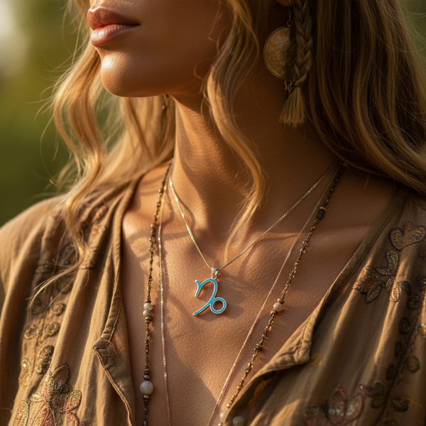 Capricorn Opal Necklace - December 22 to January 19