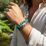 7-teiliges Mala-Perlen-Armband Chakra-Set