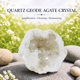 Quartzo Geode Cristal de Ágata