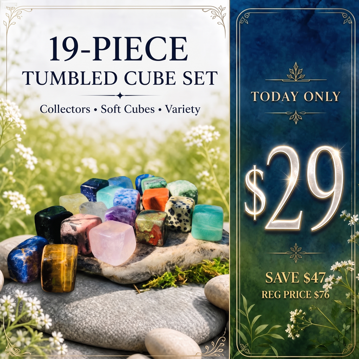 $29 TODAY Save 62% - 19 Piece Tumbled Cube Set