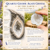 Quartzo Geode Cristal de Ágata