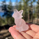 Crystal Animal Spirit Totems: Rose Quartz Heart Guardian Fox