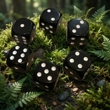 Black Agate Set of 2 Dice