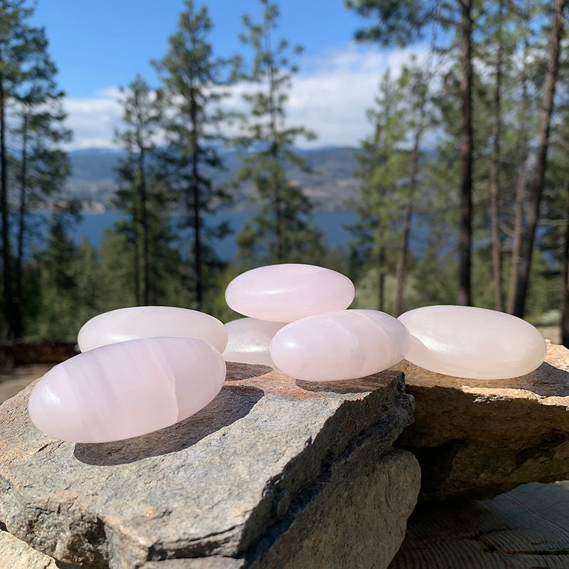 Pink Calcite Palmstone