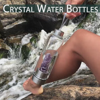 Crystal Gemstone Wand Water Bottle