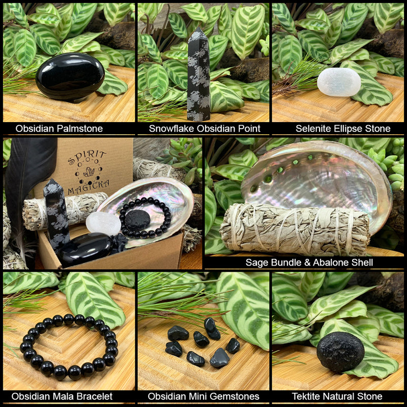 Protection & Cleansing Crystal Box Kit