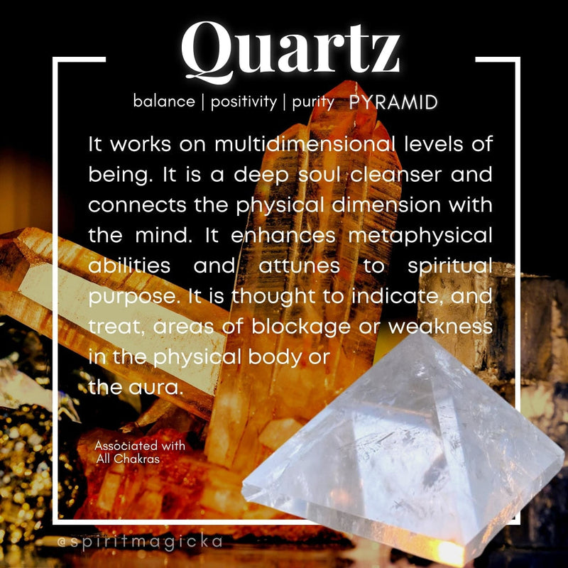 Quartz Pyramid - Medium - pyramids