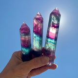 Rainbow Fluorite Wand (Large) - wand