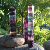 Rainbow Fluorite Wand (Large) - wand