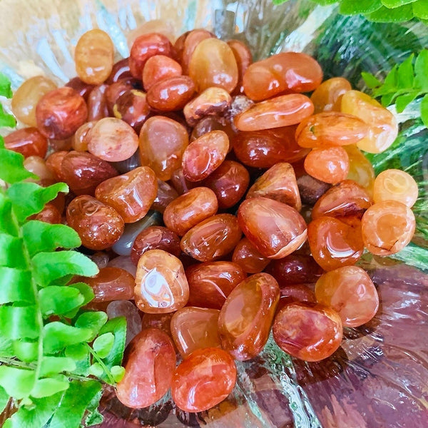 WORKING ON Carnelian Polished Pebble Gemstones Stones - tumbledstone