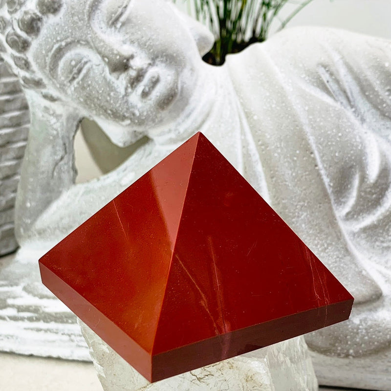 Red Jasper Pyramid - Medium - pyramids