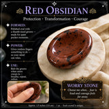 Red Obsidian bekymringsstein