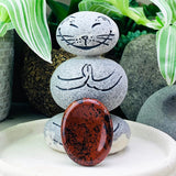 Red Obsidian Worry Stone - worrystone