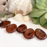 Red Obsidian Worry Stone - worrystone