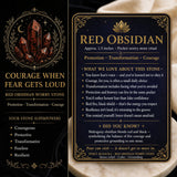 Red Obsidian bekymringsstein