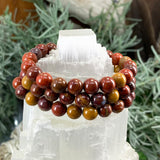 Mala Red Earth Mookaite Jasper Bracelet With Velvet Pouch