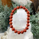 Mala Red Jasper Bracelet With Velvet Pouch