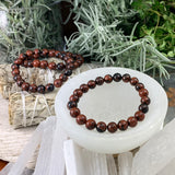 Mala Red Obsidian Bracelet With Velvet Pouch