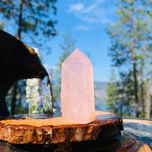 Rose Quartz Point - Small - wand